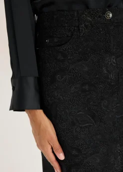 Falda elástica de algodón