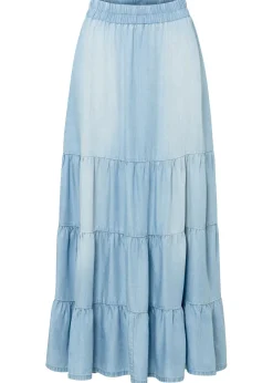 Falda larga de capas de TENCEL鈩