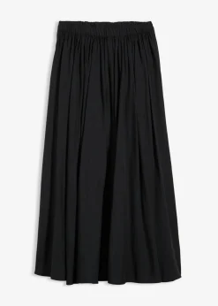 Falda maxi de mezcla de viscosa fluida