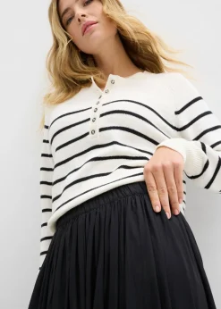 Falda maxi de mezcla de viscosa fluida
