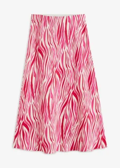 Falda midi con cintura cómoda