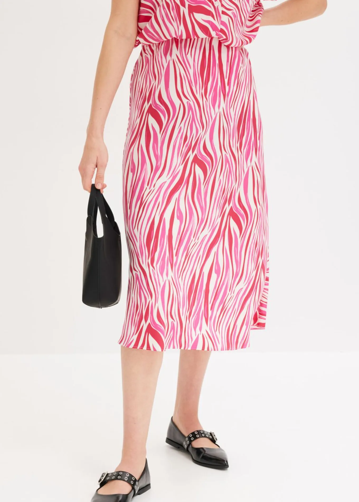 Falda midi con cintura cómoda