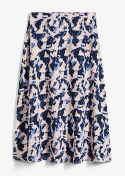 Falda midi con corte ancho
