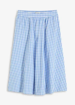 Falda midi de algodón puro