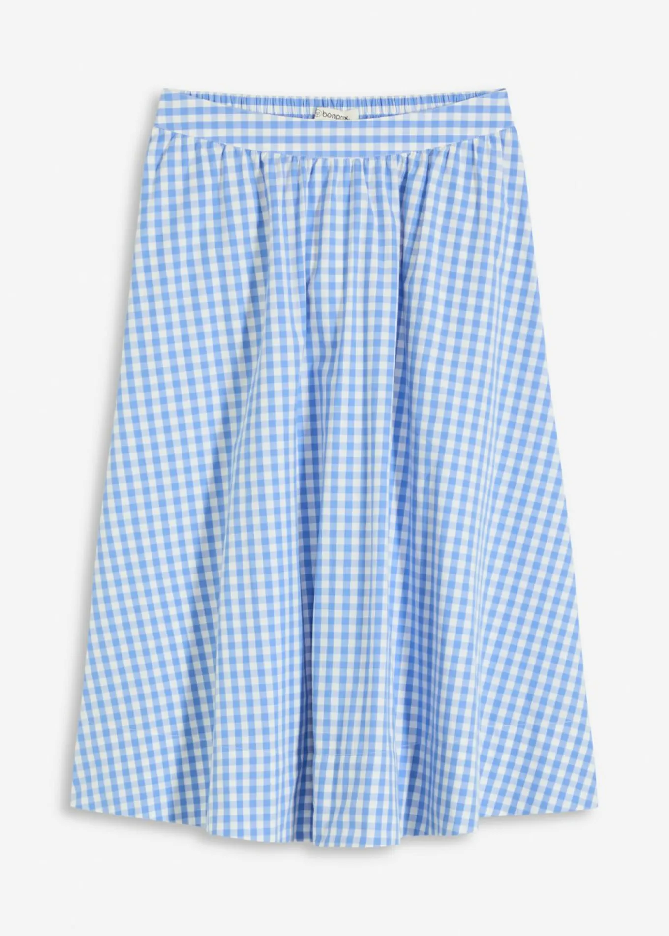 Falda midi de algodón puro