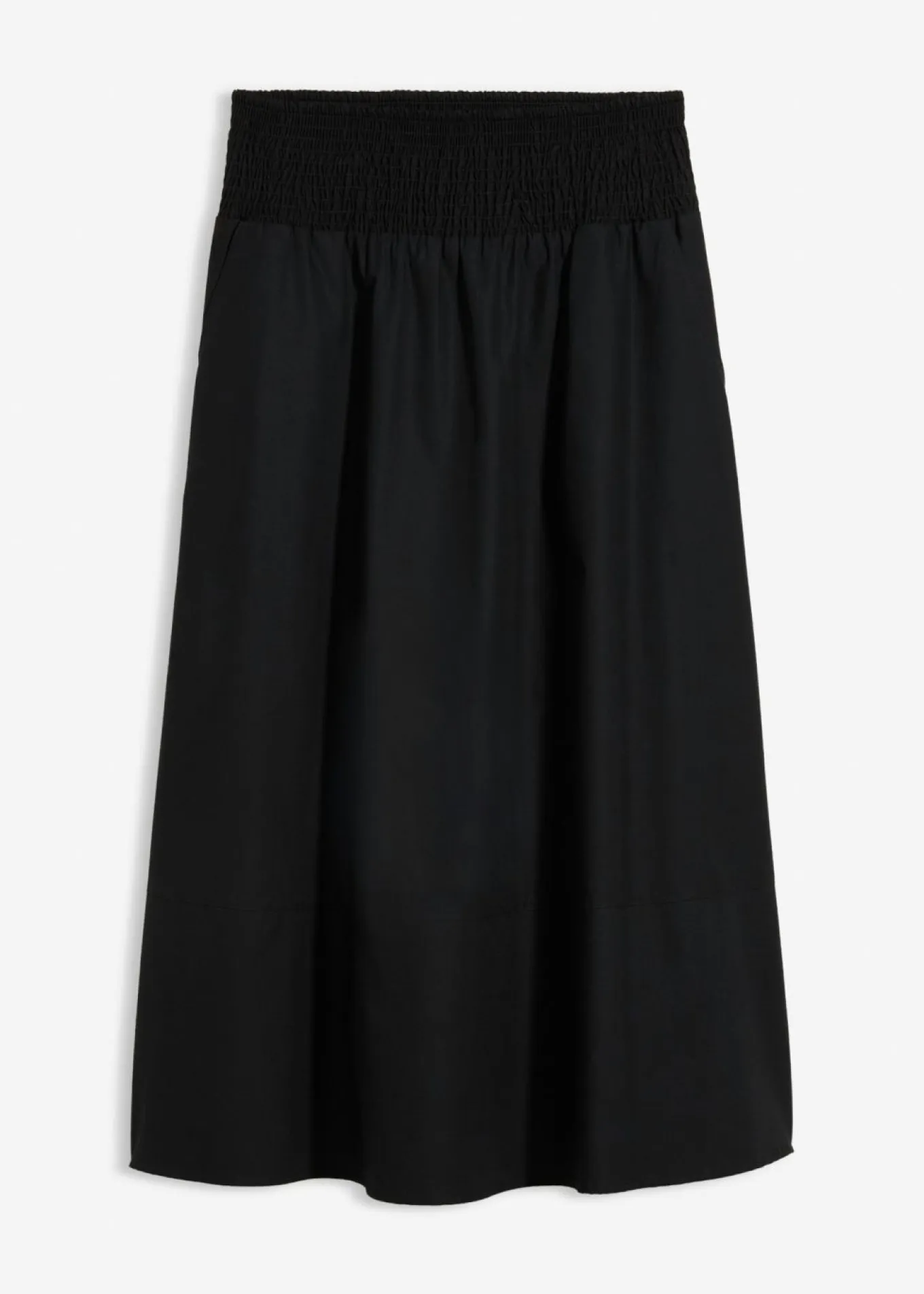 Falda midi de algodón puro