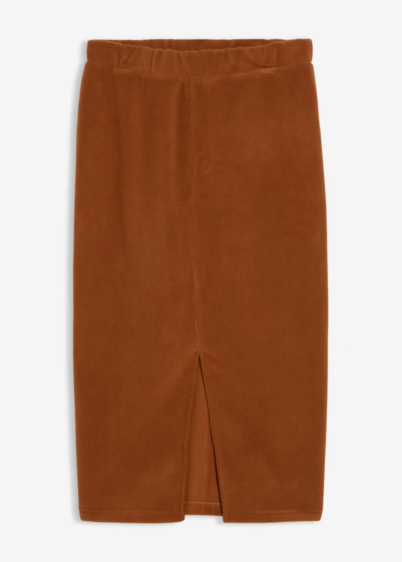 Falda midi de forro polar