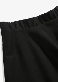 Falda midi de mezcla de viscosa, por la rodilla
