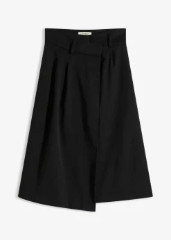 Falda midi de mezcla de viscosa