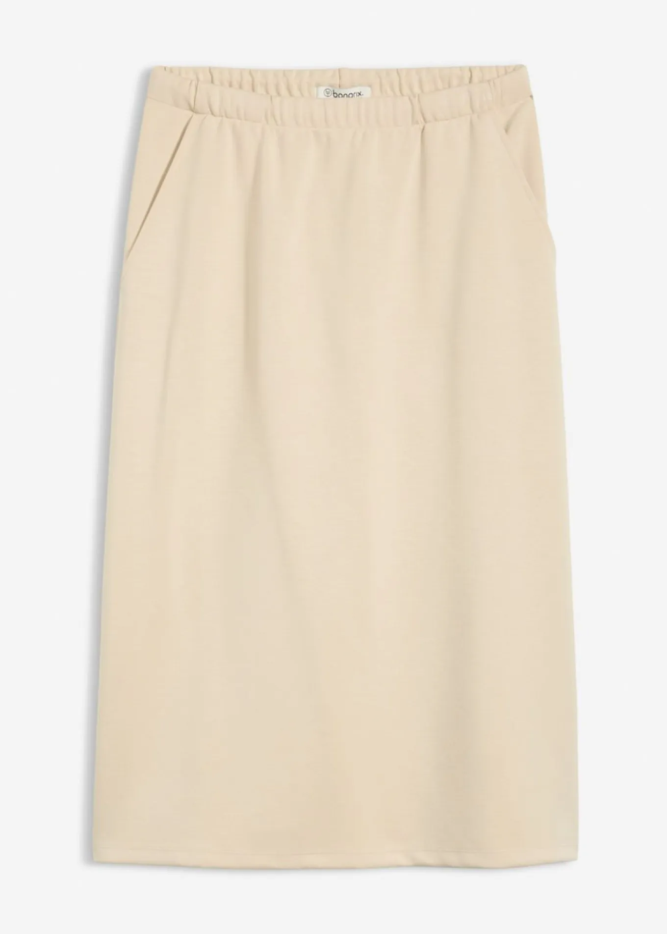 Falda midi de suave neopreno