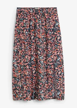Falda midi de viscosa
