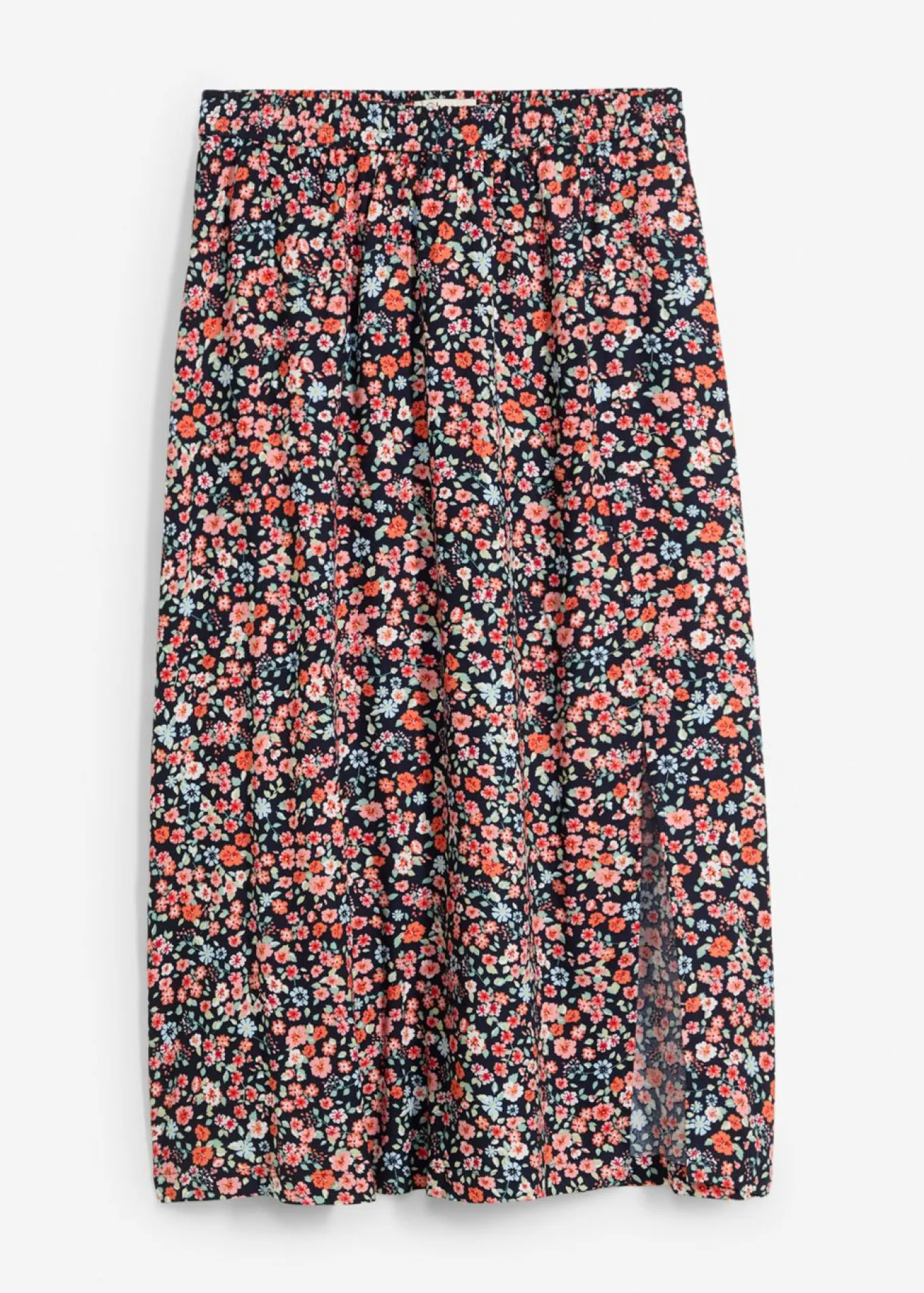 Falda midi de viscosa