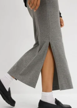 Falda midi de viscosa fluida