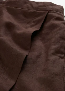 Falda pantalón de lino puro