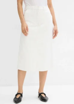 Falda pantalón de mezcla de algodón elástico