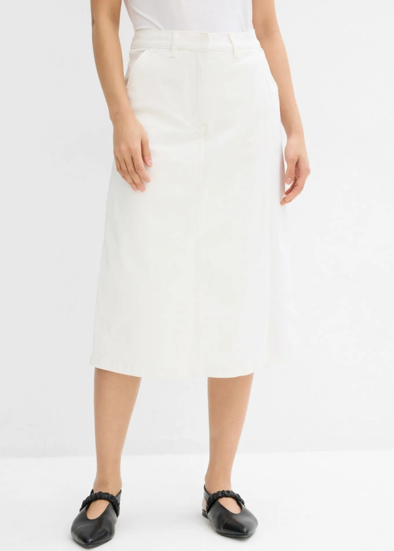 Falda pantalón de mezcla de algodón elástico