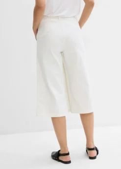 Falda pantalón de mezcla de algodón elástico