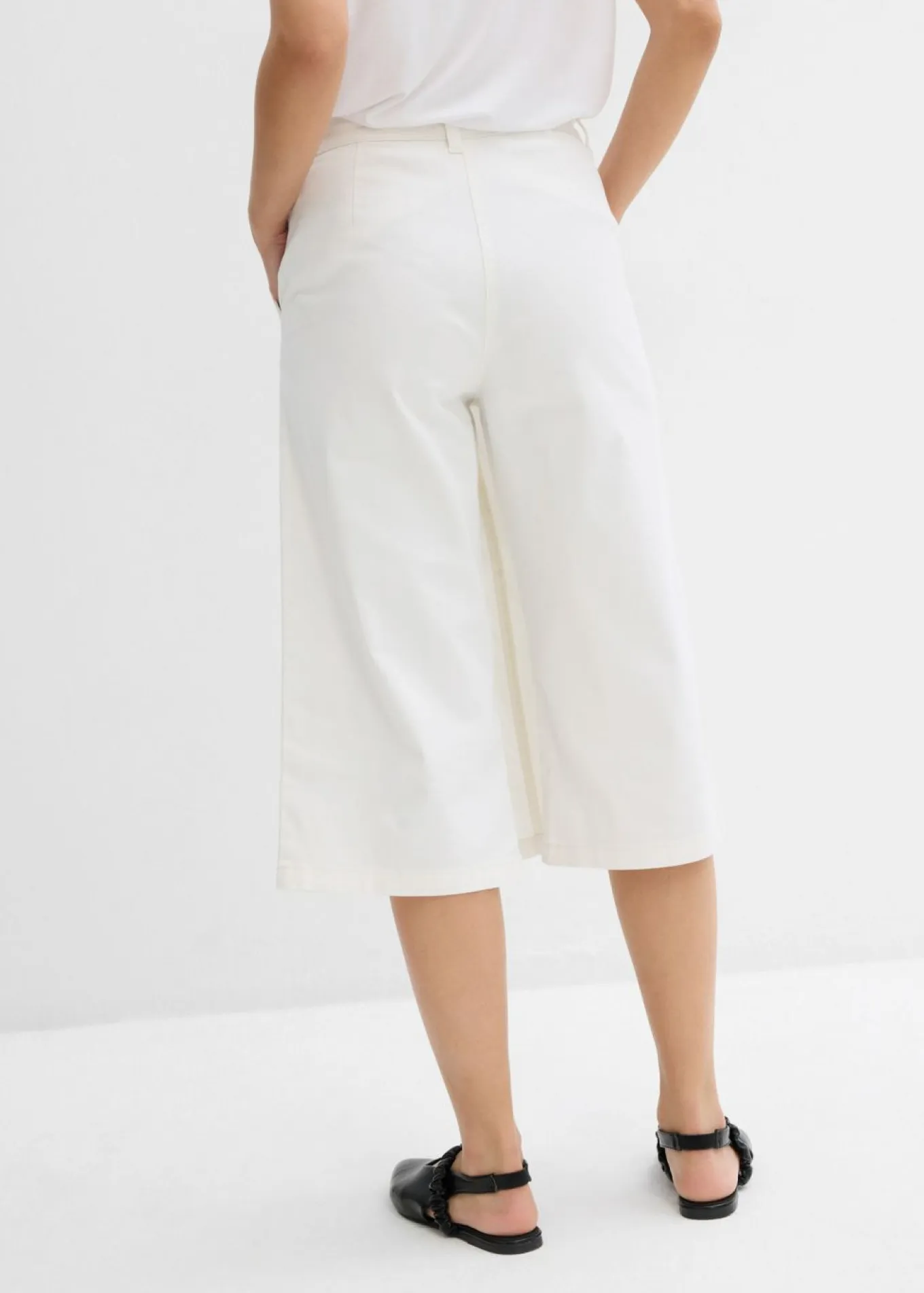Falda pantalón de mezcla de algodón elástico