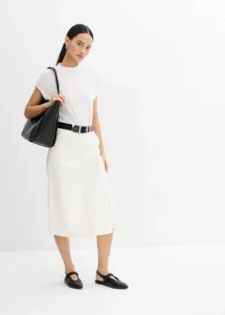 Falda pantalón de mezcla de algodón elástico