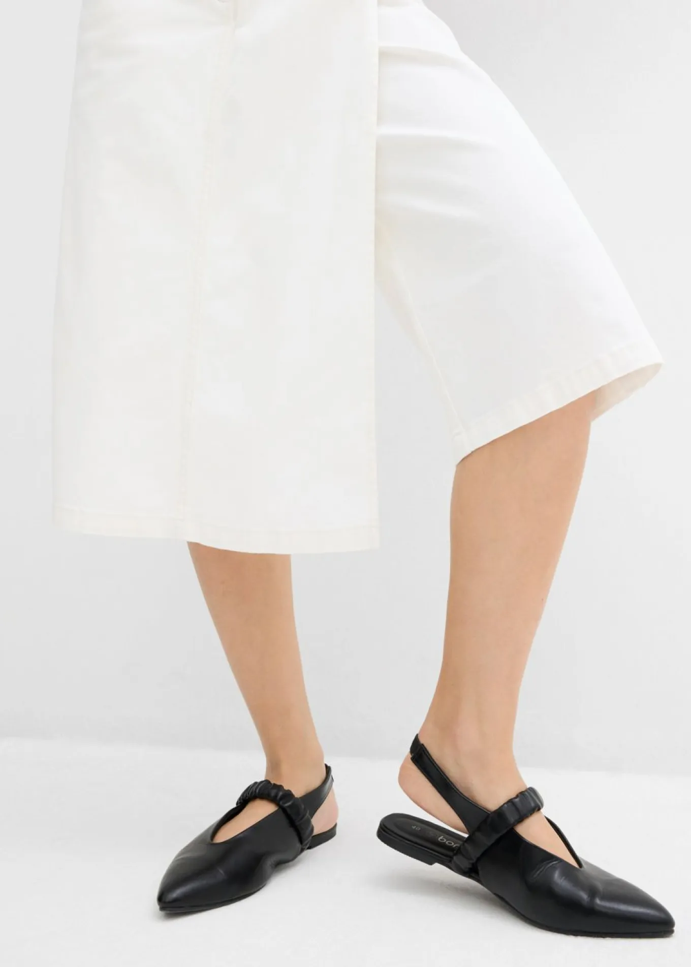 Falda pantalón de mezcla de algodón elástico