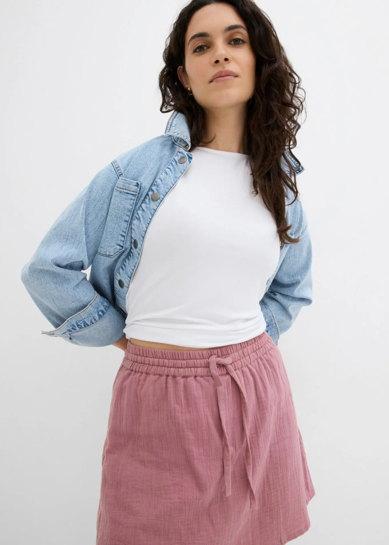 Falda pantalón de muselina