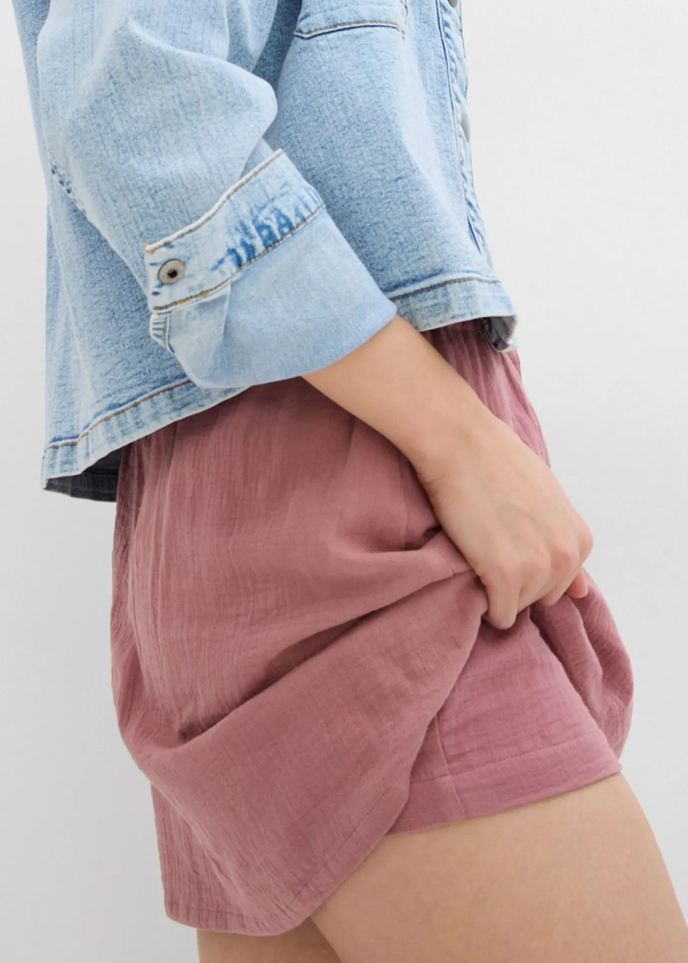 Falda pantalón de muselina