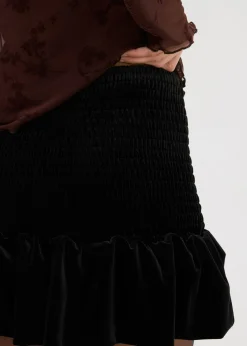 Falda pantalón de terciopelo suave