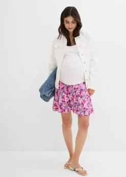 Falda pantalón premamá 2 en 1 de punto