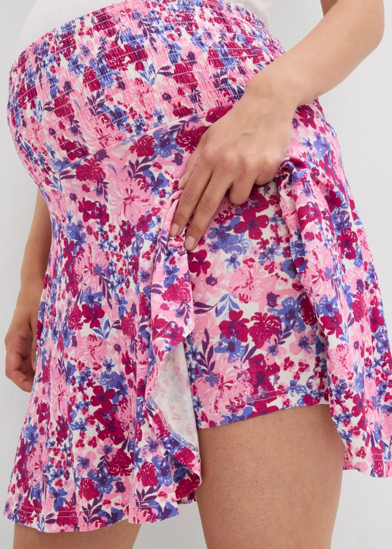 Falda pantalón premamá 2 en 1 de punto