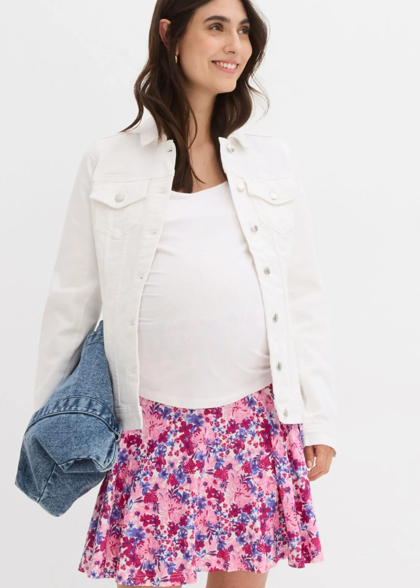 Falda pantalón premamá 2 en 1 de punto