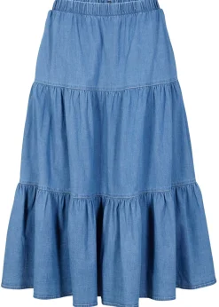Falda vaquera a capas