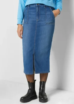 Falda vaquera elástica
