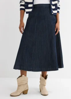 Falda vaquera midi