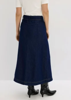 Falda vaquera midi