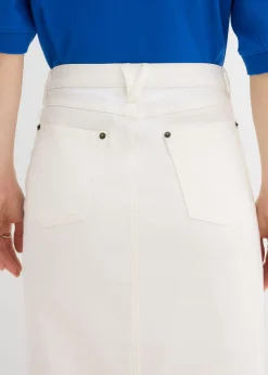 Falda vaquera midi