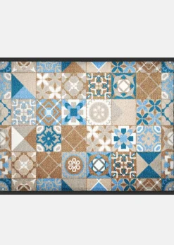 Felpudo con aspecto de azulejos