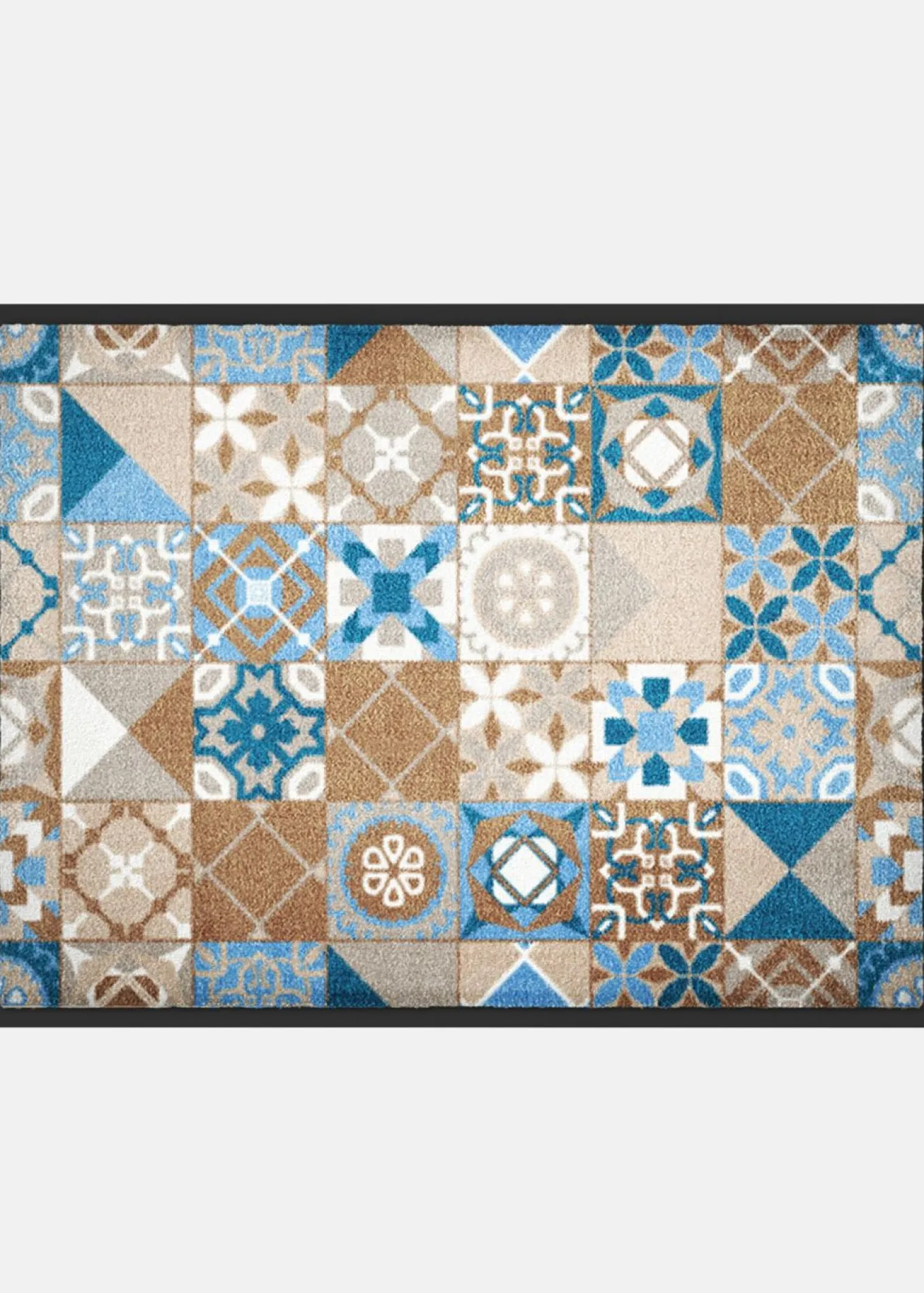 Felpudo con aspecto de azulejos