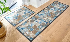 Felpudo con aspecto de azulejos