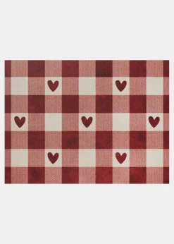 Felpudo con corazones