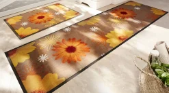 Felpudo con motivo floral