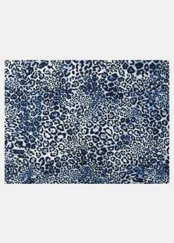 Felpudo lavable con estampado de leopardo