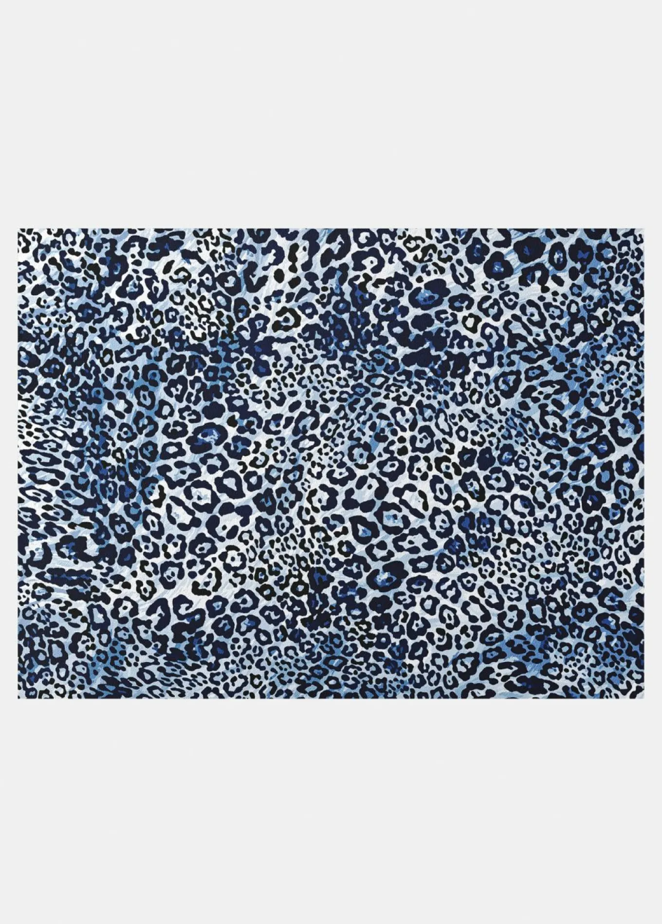 Felpudo lavable con estampado de leopardo