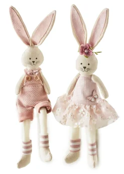 Figura decorativa con conejos ( 2 unidades)