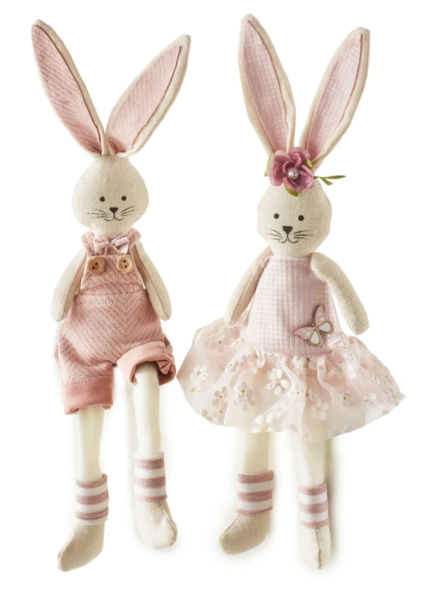 Figura decorativa con conejos ( 2 unidades)