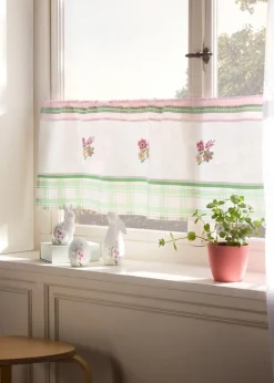 Figuras decorativas de conejitos y huevo con flores (3 piezas)
