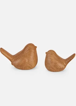 Figuras decorativas de pájaros (2 piezas)