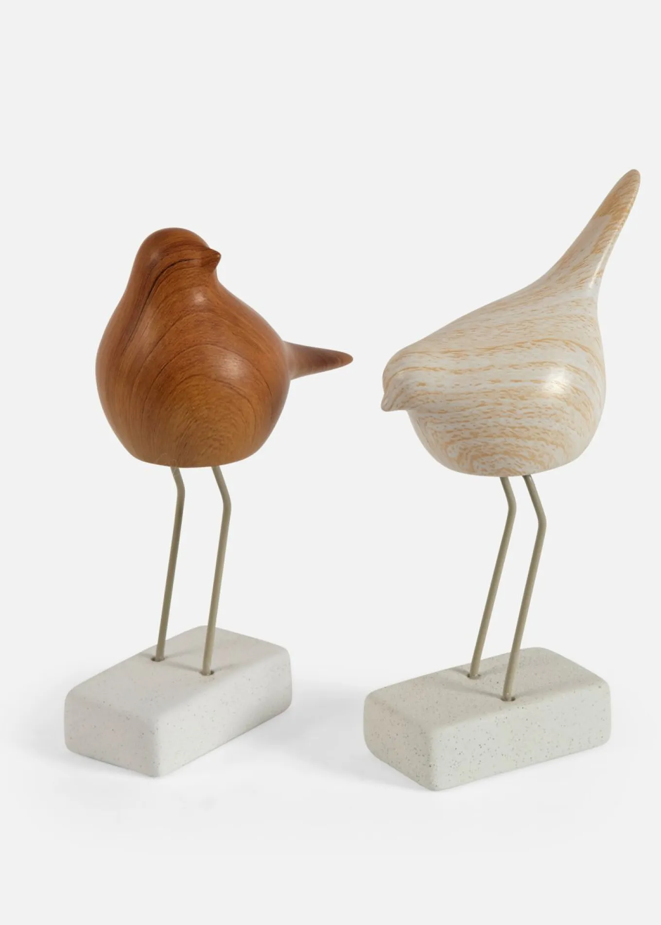 Figuritas decorativas de pájaros (2 unidades)