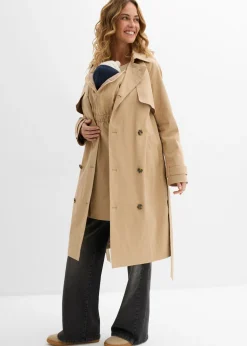 Gabardina 3 en 1 con inserto de porteo para durante y después del embarazo