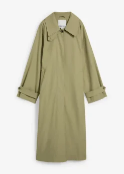 Gabardina con trabillas