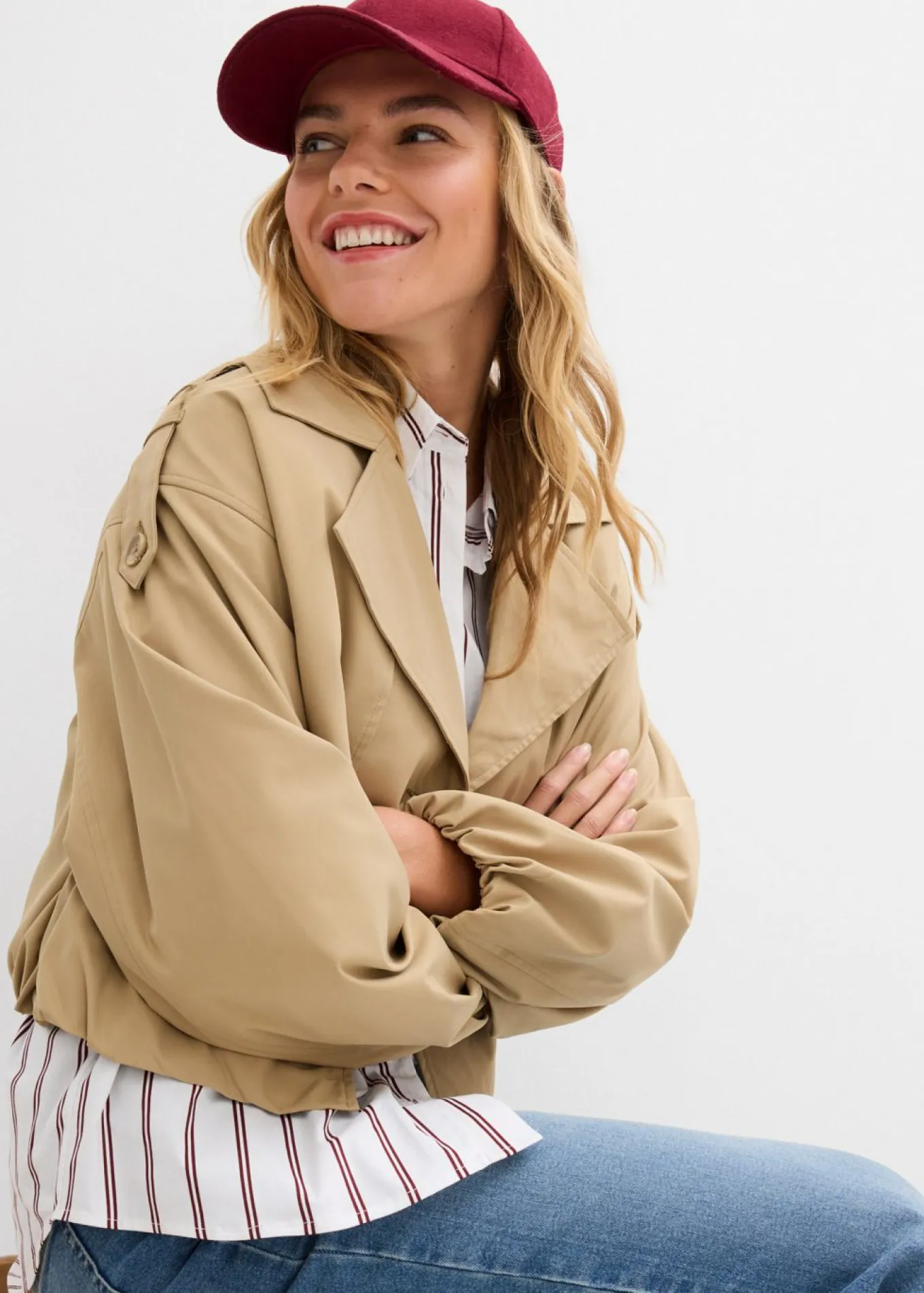 Gabardina corta
